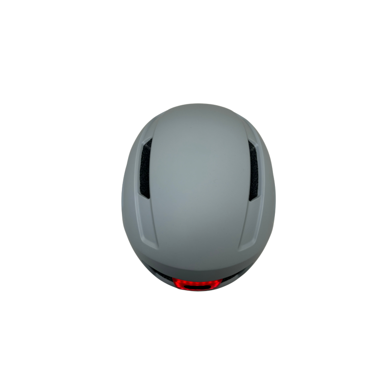 Casque vélo/skate feu arrière Gris
