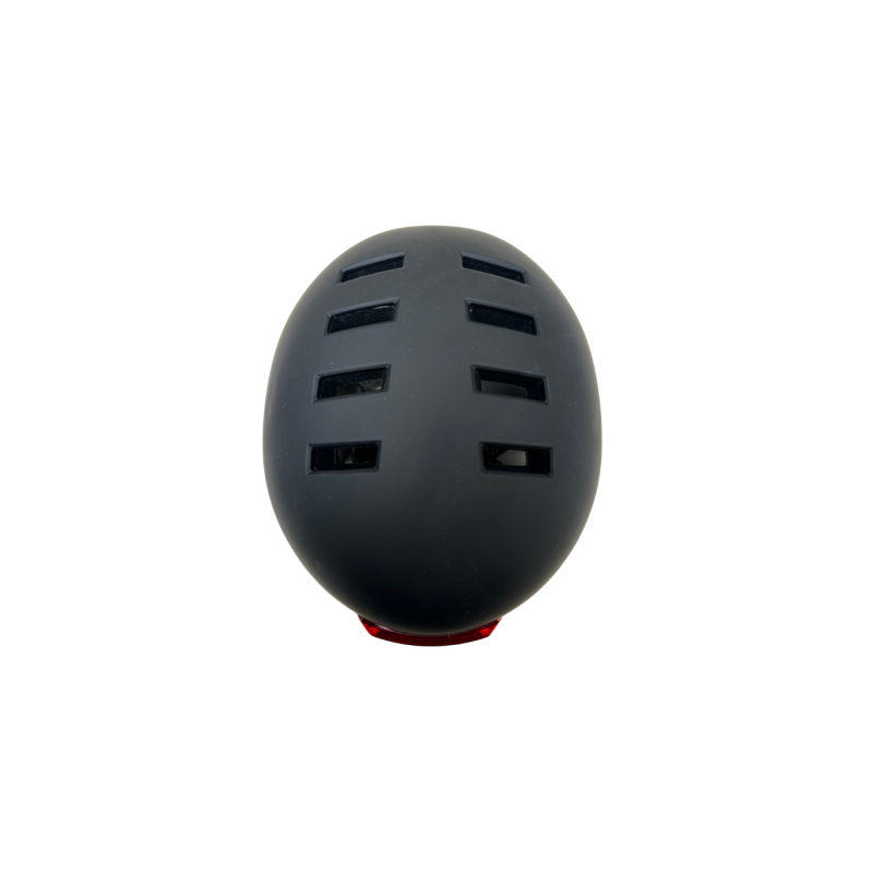 Casque vélo/skate/trottinette feu avant et arrière Noir