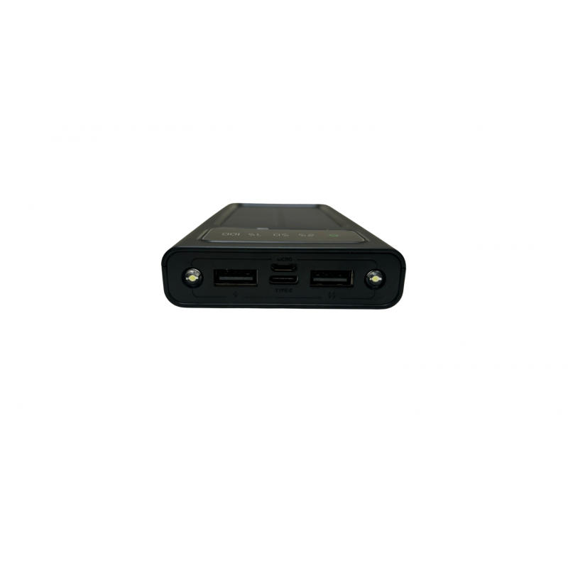 Power bank à recharge solaire 50000 MAH Noir