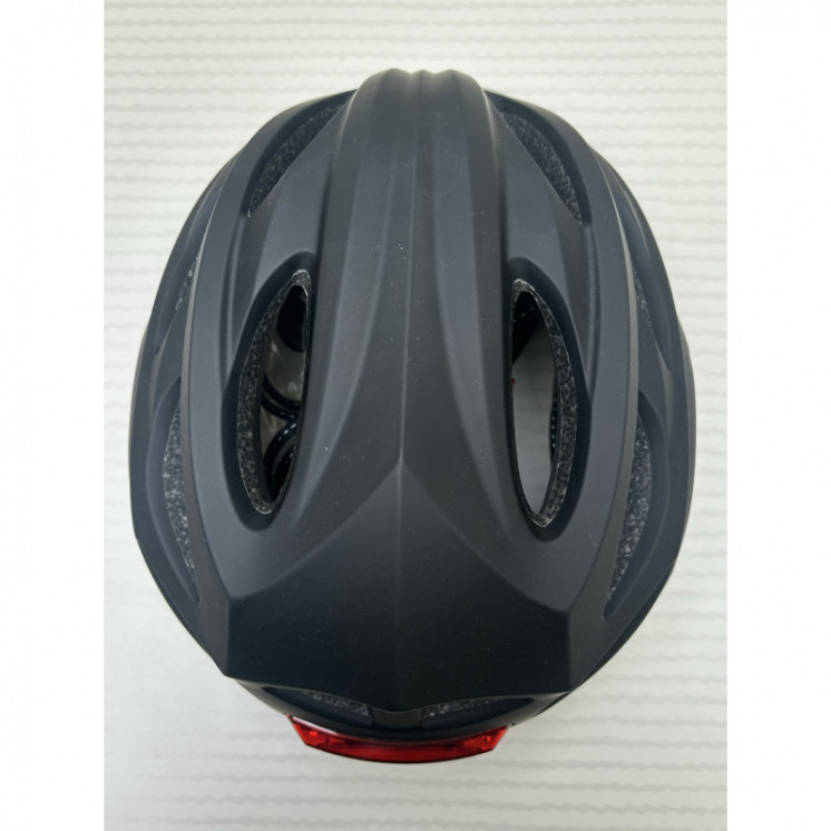 Casque vélo/skate feu avant et arrière Noir