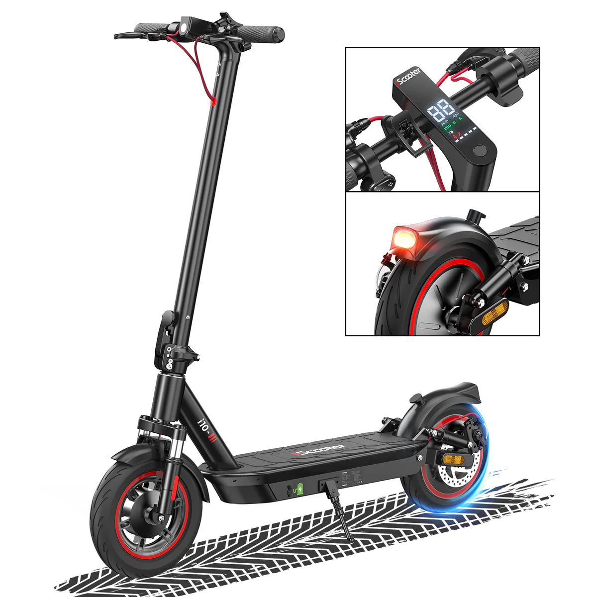 ISCOOTER i10 - Trottinette électrique 650W 48V 15AH