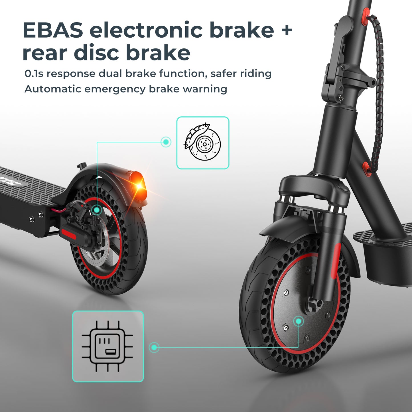 ISCOOTER i9Max - Trottinette électrique 500W 36V 10.5AH
