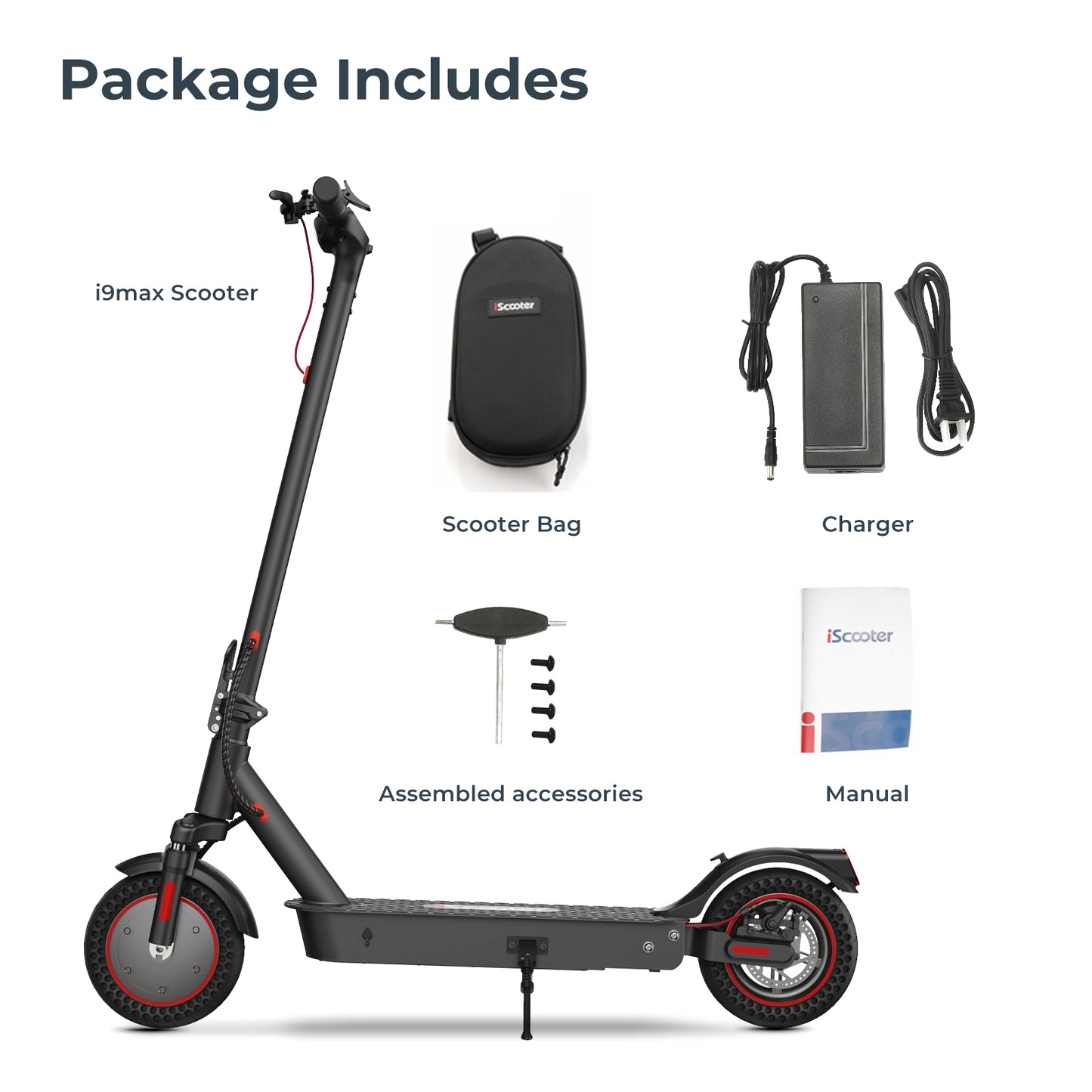 ISCOOTER i9Max - Trottinette électrique 500W 36V 10.5AH