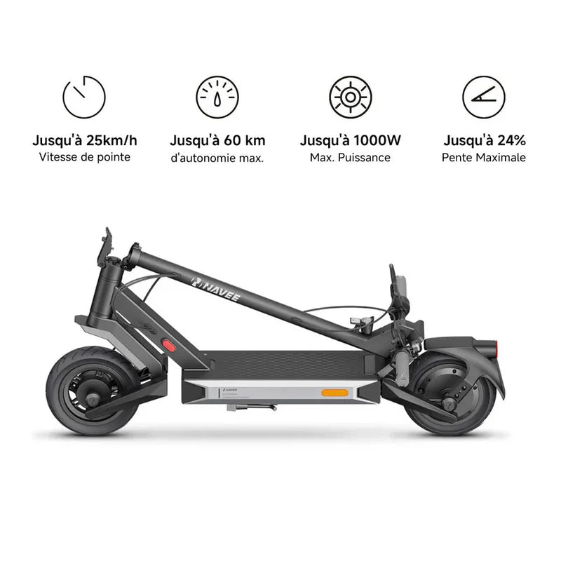 NAVEE S60 - Trottinette électrique 1000W 596.7Wh
