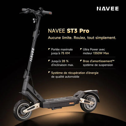 NAVEE ST3 PRO - Trottinette électrique 1350W 596.7Wh