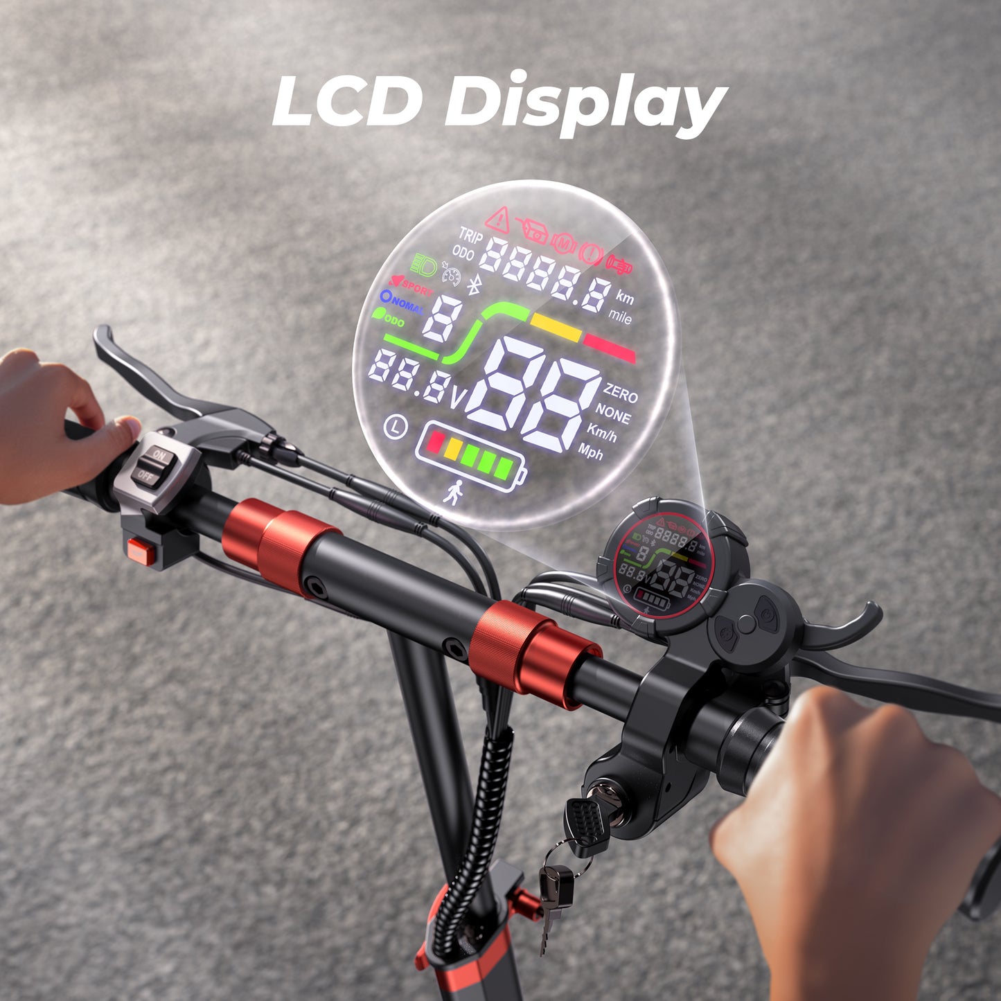 ISCOOTER iX5S - Trottinette électrique 1000W 48V 15AH