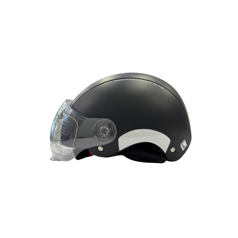 Casque Pemila vélo/trottinette avec visière et protection d'oreille