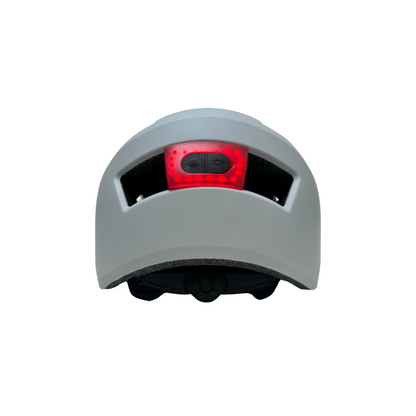 Casque vélo/skate feu arrière Gris
