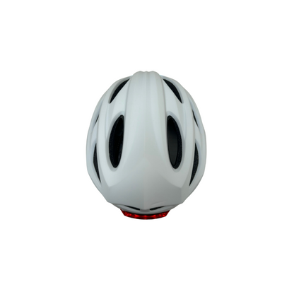 Casque vélo/skate feu avant et arrière Blanc