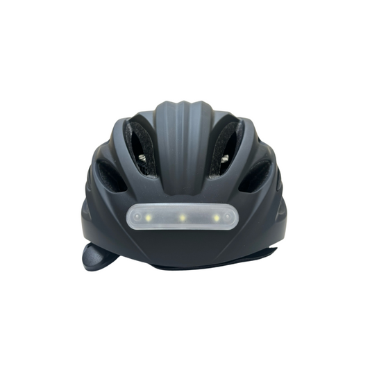 Casque vélo/skate feu avant et arrière Noir