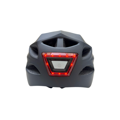 Casque vélo/skate feu avant et arrière Noir