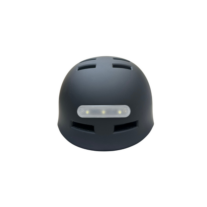 Casque vélo/skate/trottinette feu avant et arrière Noir