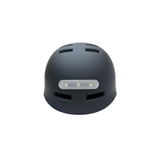 Casque vélo/skate/trottinette feu avant et arrière Noir