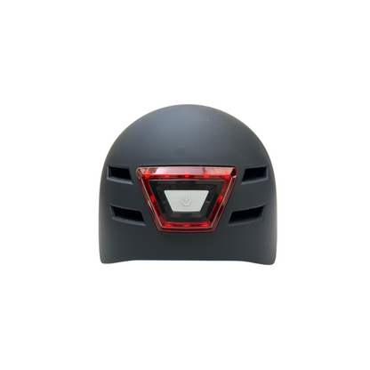 Casque vélo/skate/trottinette feu avant et arrière Noir