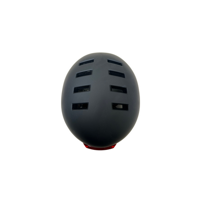 Casque vélo/skate/trottinette feu avant et arrière Noir