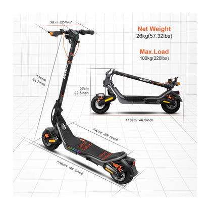 CUNFON RS500 - Trottinette électrique 500W 48V 13AH