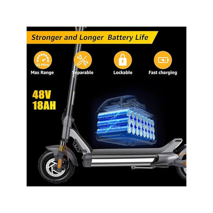CUNFON RZ800 - Trottinette électrique 1200W 48V 15.6AH