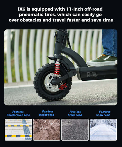 ISCOOTER iX6 - Trottinette électrique 1000W 48V 17.5AH
