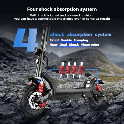 ISCOOTER iX6 - Trottinette électrique 1000W 48V 17.5AH