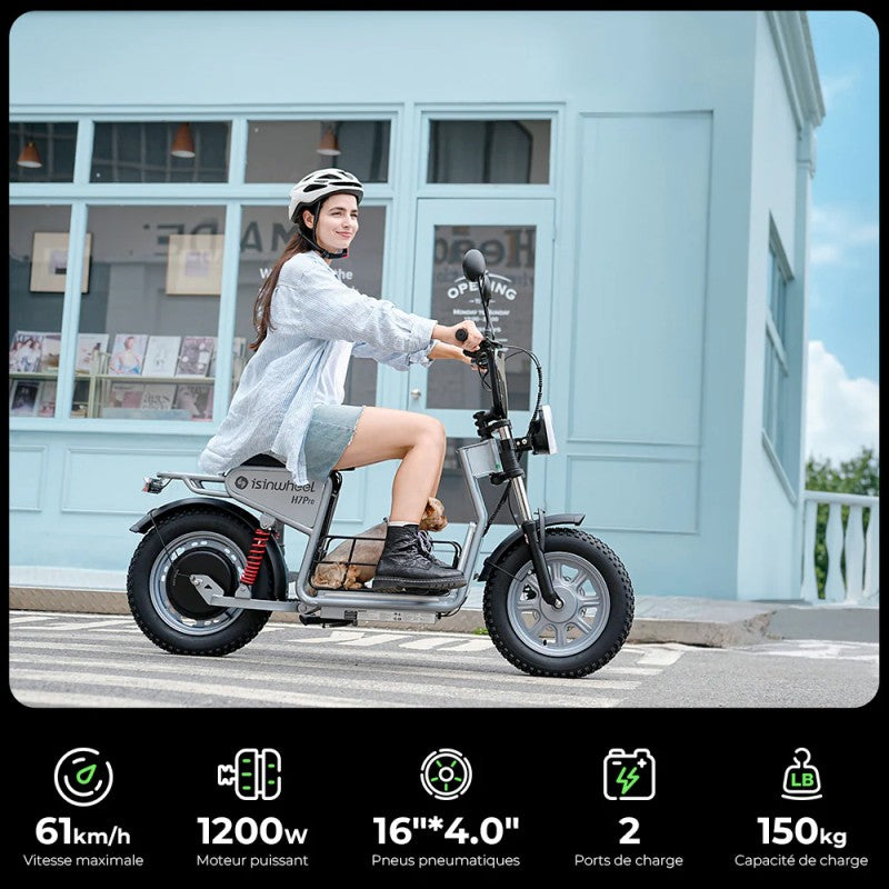 ISINWHEEL H7PRO - Trottinette électrique 1200W 48V 18.2AH