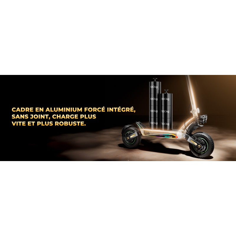 ISINWHEEL GT4 - Trottinette électrique 2*1500W 52V 20AH