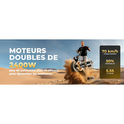 ISINWHEEL GT4 - Trottinette électrique 2*1500W 52V 20AH