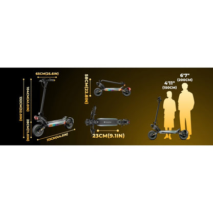 ISINWHEEL GT4 - Trottinette électrique 2*1500W 52V 20AH