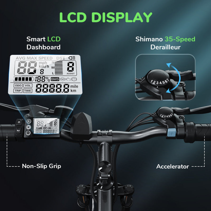 ISINWHEEL M10 - Vélo à assistance électrique 250W 36V 10.4AH