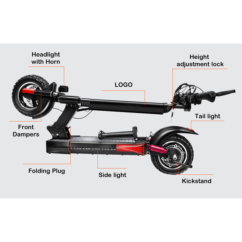 EBMG City-Rider M4 PRO - Trottinette électrique 500W 48V 16AH