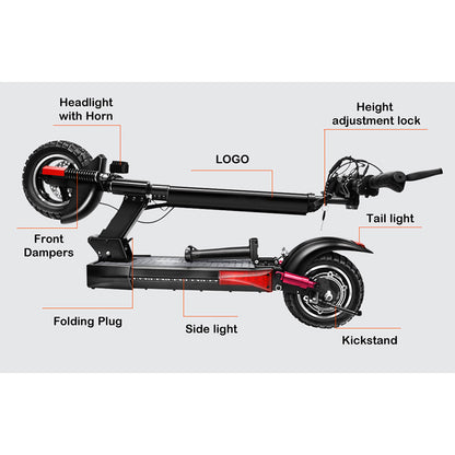 EBMG City-Rider M4 PRO - Trottinette électrique 500W 48V 16AH